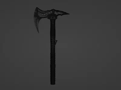 Battle Axe Free low-poly 3D model