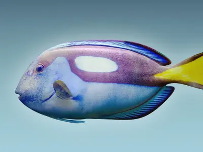 Dorry fish flying in sky 3D model