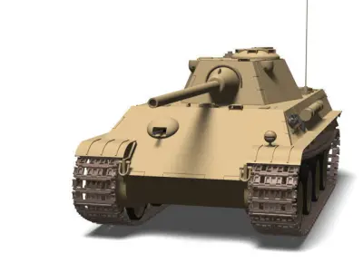 Panzerkampfwagen V Panther F 3D model