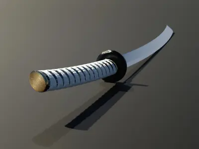 Katana samurai sword 3D model order