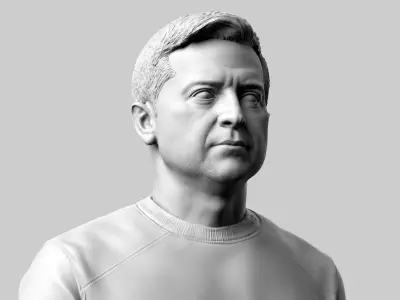  Volodymyr Zelensky Bust 3D print model