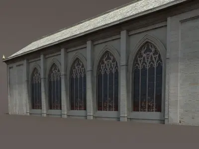 Church Roman 84 Low Poly 3d Model Low-poly 3D model