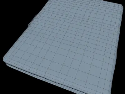Notebook Low Poly leather journal Low-poly 3D model