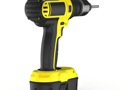 Cordless Drill 3D model 2