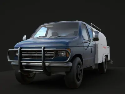 tanker truck Low-poly 3D model purchase