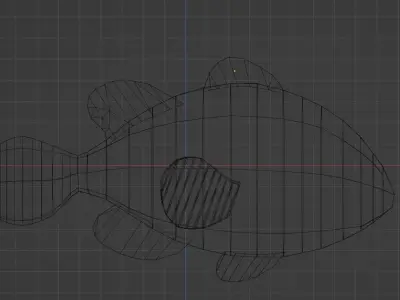 Low-Poly Clownfish Low-poly 3D model