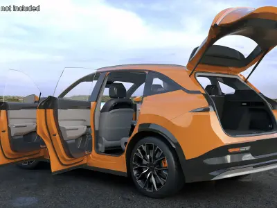  Zeekr 7X Luxury Sunset Orange SUV 