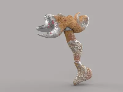 Hammer  Low-poly 3D model order