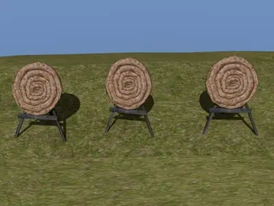Medieval  target Free low-poly 3D model