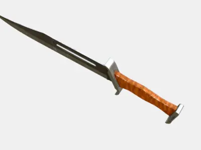 old knife Low-poly 3D model purchase