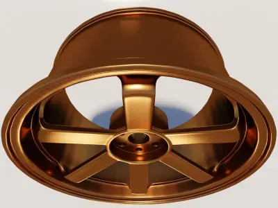 3D model of modern rim car wheel 3D model