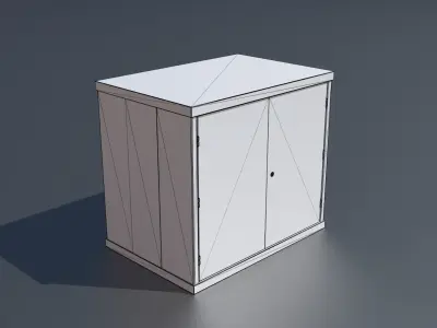 Workshop storage closet small PBR 3D model