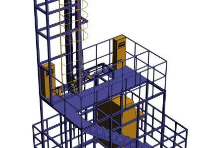 Cable testing machine 3D model
