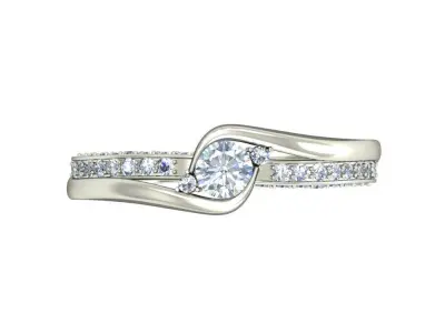 Wedding Ring  3D print model 104