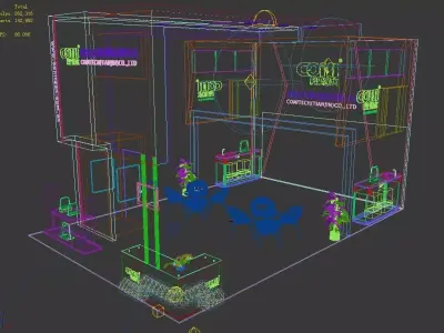 Exhibition - Area - 9X6-3DMAX2009-051 3D model