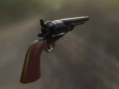 colt 1860 Free low-poly 3D model