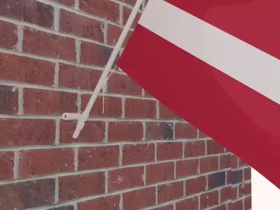 Flag of Latvia 3D model