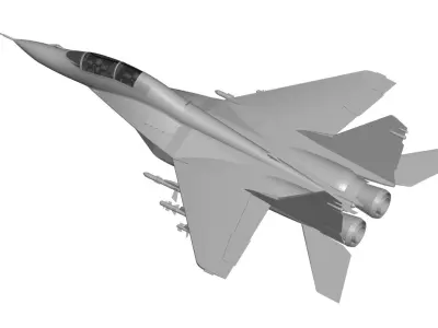 Mikoyan MiG-29  full detail 3D model