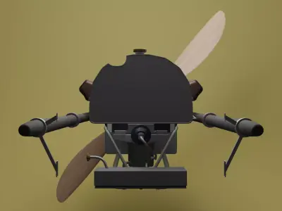 Hispano-Suiza-8 Engine 3D model
