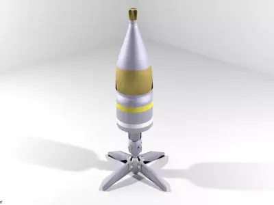 Rocket Launcher - Projectile - HEAT High Explosive Anti-Tank 3D model