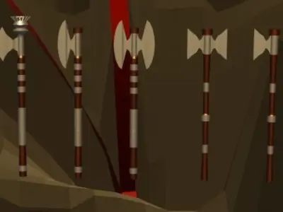 Medieval weapons collection Low-poly 3D model