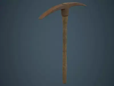 Pickaxe 1C Low-poly 3D model