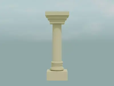 Ancient Greek Columns Free low-poly 3D model