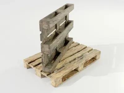 Wooden Pallets 3D model buy
