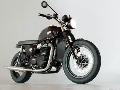 Triumph T100 bonneville Custom 3D model
