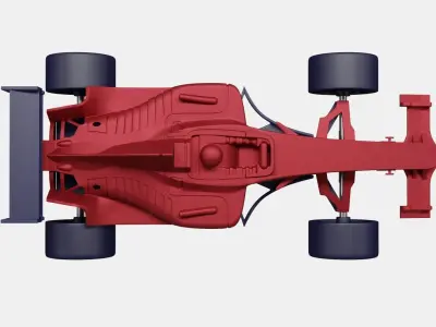 Turbo Race Car 3D model