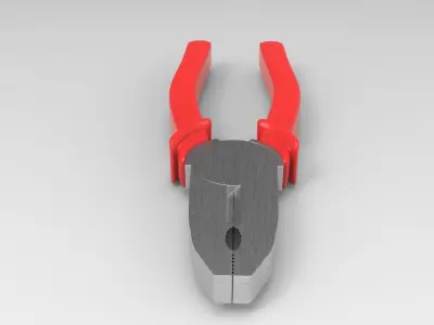 Pliers Low-poly 3D model 4