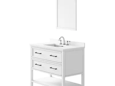 OVE Cameron 42 Midnight Blue Vanity 3D model