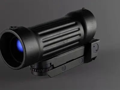 Elcan C79 Scope Low-poly 3D model