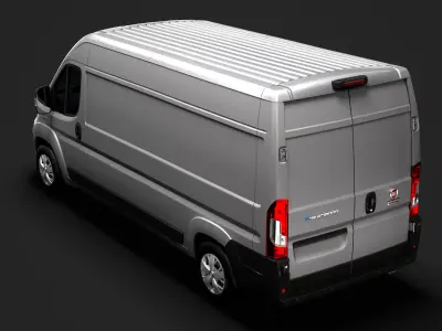 Fiat E-Ducato Van L3H2 2020 3D model