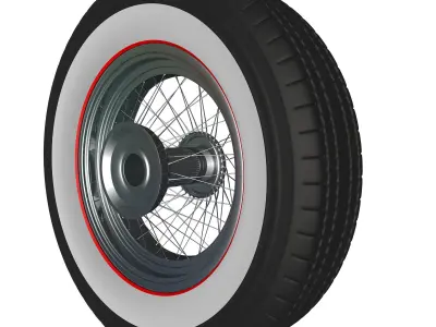 Spoke wheel 30s v2 3D model