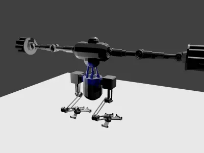 Battle-Mech robot Free 3D model