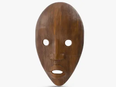  African Mask Wood 
