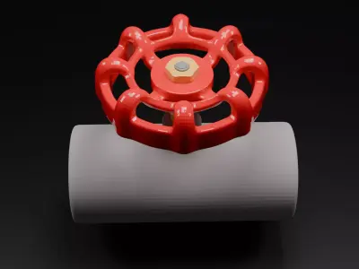 Manual Valve Free 3D model