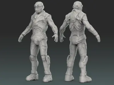 Star trooper Armor High res 3D model