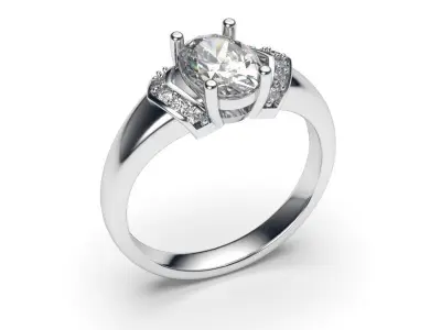 solitaire with ring sizes  8 part S81 3D print model