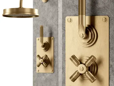 Landmark industrial urban shower by Samuel Heath  3D model