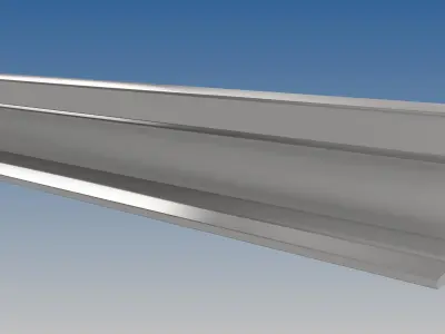 British Standard-EN13674 52E1 rail 3D model