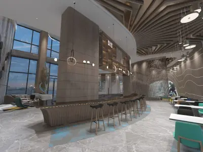 The Hotel Lobby 3D model