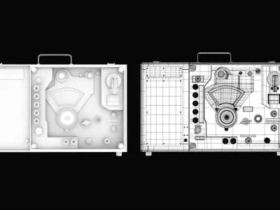Military Radio 3d Model  3D model