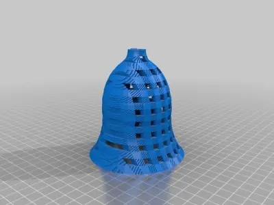 Checked Gingham 2 Part Picnic Parisian Goblet Free 3D print model