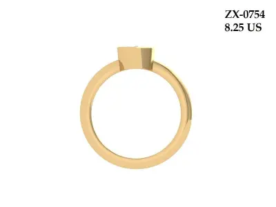 Marquise Wedding band 3D print model