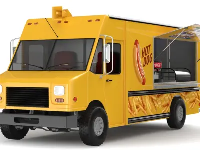 Food Trucks Collection 3D model