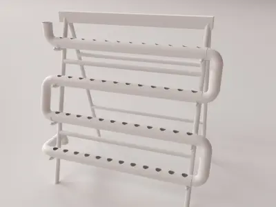 Hydroponic Stand 3D model
