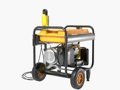 Demolition Hammer with Electrical Generator 3D model