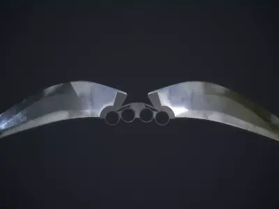 Knuckles Knife Low-poly 3D model